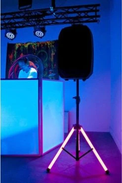 ADJ Color Stand LED Telescopic Speaker Stand -Turbosound Shop thumb d gallery base 51b7188c