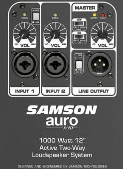 Samson AURO X12D Active Loudspeaker -Turbosound Shop thumb d gallery base db3803a5